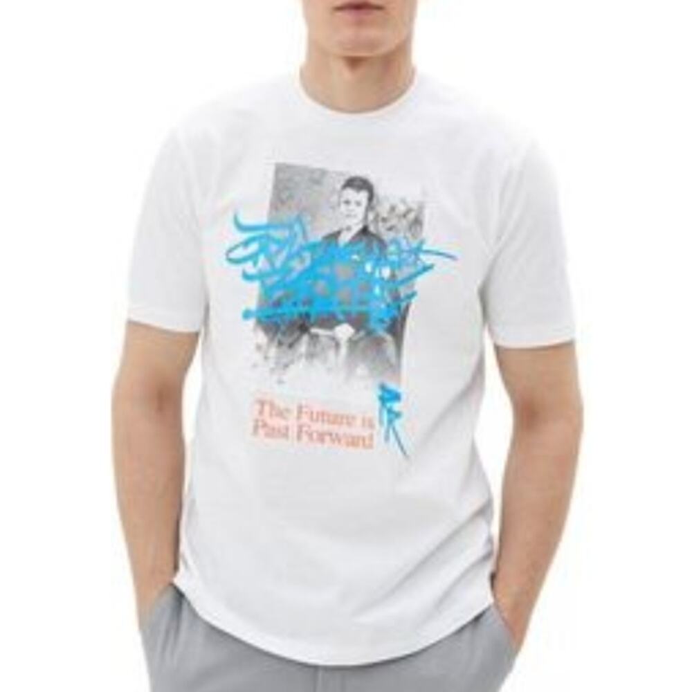 Diesel Mens Vintage Y2K Hype The Future is Past Forward Graphic‎ Print T Shirt M